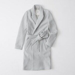 Abercrombie & Fitch Wool-Blend Dad Coat